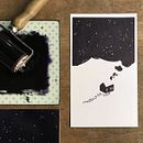 Lino en blanco y negro. Un proyecto de Ilustración tradicional, Artesanía, Diseño gráfico y Estampación de Katja - 19.06.2025
