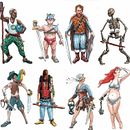 Fantasy figures from imagination . Un progetto di Fumetto, Disegno a matita, Character design, Illustrazione tradizionale e Disegno anatomico di lukesvader - 19.06.2025