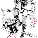 Zatanna Pinup 2025. Projekt z dziedziny Ilustracja c, frowa,  R i sunek użytkownika Al Ramon - 20.06.2025