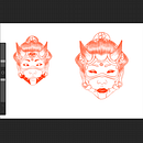 Procesos de Procreate. Un projet de Dessin, Dessin numérique, Conception de tatouage, Design graphique, Illustration traditionnelle et Illustration numérique de carolorduna1738 - 25.06.2025