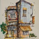 Expressive Architectural Sketching with Colored Marker Ein Projekt aus dem Bereich Architektonische Illustration, Zeichnung, Illustration mit Tinte, Sketchbook und Skizzenentwurf von daleworx - 26.06.2025