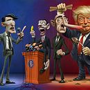 'Puppets' Competition Entry. Un proyecto de Ilustración digital, Dibujo y Diseño de personajes de Rob Snow - 26.06.2025