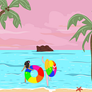 Colores del orgullo junto al mar. Un proyecto de Ilustración digital e Ilustración vectorial de Anna Ketetzoglou - 26.06.2025