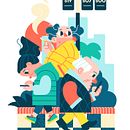 Andando a. Un progetto di Illustrazione digitale, Disegno e Illustrazione tradizionale di Nacho López Arambarri - 26.06.2025