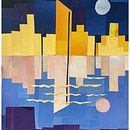 Krajobraz Brisbane. Projekt z dziedziny  Kolaż, Trad, c, jna ilustracja i Design użytkownika Mariana Avilés - 27.06.2025