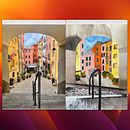 Genova, i truogoli di Santa Brigida. Collage project by Marcella Sartini - 06.27.2025
