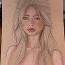 Ilustración con pasteles y lápices de colores. Un proyecto de Dibujo de Retrato de Vanessa Palma - 29.06.2025