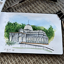 Palácio de Cristal. Parque do Retiro, Madri. Arquitetura, Ilustração tradicional, Sketchbook, e Desenho realista projeto de Maryenk_Mpr - 30.06.2025