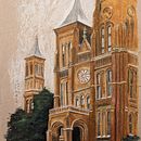 Castillo Smithsonian - Washington DC. Un proyecto de Dibujo, Pintura y Retoque fotográfico de Luanna Falcão - 30.06.2025