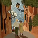 Ciudad junto al mar. Un proyecto de Ilustración digital y Collage de Fernanda Saraiva - 01.07.2025