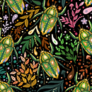 Práticas de Ilustração Científica com Patterns. Un proyecto de Ilustración tradicional, Ilustración digital, Pattern Design e Ilustración naturalista				 de siahtart - 02.07.2025