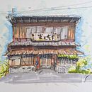 House Scatching . Architectural Illustration, Drawing, Ink Illustration, Sketchbook, and Sketching project by Edgardt Jeske - 07.02.2025