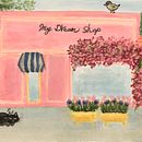 My Dream Shop with Animals . Un projet de Créativité, Dessin, Peinture gouache, Illustration traditionnelle, Carnet de croquis, Esquisse  , et Aquarelle de Ruth Hayashi - 03.07.2025