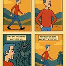 Hyperion cartoon. Un proyecto de Dibujo, Dibujo a lápiz, Ilustración tradicional, Sketchbook e Ilustración digital de Mario Vukelic - 04.07.2025