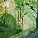 Paisajes de ensueño con acuarelas. Projekt z dziedziny  Malarstwo i Malowanie akwarelą użytkownika Maria - 07.07.2025