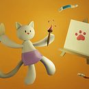 Proyecto final de curso: Sting Gogh. 3D, Design de personagens 3D, 3D Design, Modelagem 3D, e Design de personagens projeto de Aranzazú Reyes - 08.07.2025