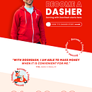 Door Dash Landing Page Design concept. Un projet de Webdesign , et UX / UI de Christine Jane Kudera - 10.07.2025