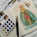 Concorso "Trasforma la musica in immagine": Andalusia. Un progetto di Illustrazione tradizionale, Pittura ad acquerello, Creatività, Disegno a matita e Sketchbook di Fátima Pineda Serrano - 10.07.2025