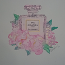 Ilustración de moda en acuarela: Chanel N° 5. Projekt z dziedziny Malowanie akwarelą i Ilustracja modowa użytkownika Oriana Malvestiti - 11.07.2025
