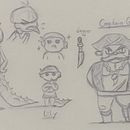 “The Coral Compass”. Un projet de Conception de personnages, Dessin, Dessin au cra, on, Carnet de croquis , et Esquisse  de geetsdoodles21 - 11.07.2025