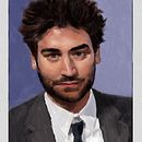 Retrato al óleo digital de Ted Mobsby. Ilustração digital projeto de José Daniel Ramírez Amador - 12.07.2025