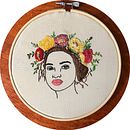 Gaia portrait embroidery embroidery . Embroider, and Textile Design project by chocmystt - 07.15.2025