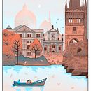 Charles Bridge, Prague. Projekt z dziedziny Ilustracja c, frowa, Malarstwo c, frowe, Trad, c, jna ilustracja, Sketchbook i Sketching użytkownika Beatriz Vadillo - 15.07.2025
