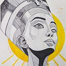 Progetto Regina Nefertiti . Desen artistic, Design de caractere, Arte plastice, Pictura, Desen de portret și Pictură în acuarelă de anna_guzzo10 - 07.15.2025
