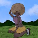 Dandelion girl. Design de personagens, Desenho digital, Ilustração digital e Ilustração tradicional projeto de Miranda Irazema Torres González - 18.07.2025