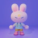3D zee (by zeeyups). Modelagem 3D, Design de personagens, Ilustração digital, Ilustração tradicional, e Mangá projeto de Mutiara Afifah Rabbani - 19.07.2025
