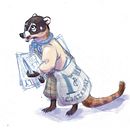 Dynamic Coati. Design de personagens, Ilustração infantil, Desenho, e Desenho a lápis projeto de elliot_13 - 19.07.2025
