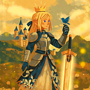 the girl blue. Un progetto di 3D, Modellazione 3D, Character design, Arte concettuale, Disegno digitale, Illustrazione digitale e Pittura digitale di Jonathan Aguirre Gomez - 21.07.2025