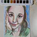 Retrato en acuarela. Un progetto di Belle arti, Disegno di ritratti, Pittura e Pittura ad acquerello di marcelabrancati - 21.07.2025