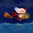 Brujita miss princesita. Children's Illustration, Digital Illustration, Digital Painting, and Picturebook project by karen_jaramillo_94 - 07.22.2025