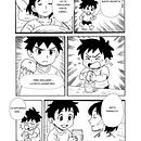 Jugo de Naranja. Comic, Digital Illustration, Drawing, Traditional illustration, Ink Illustration, Manga, Narrative, Stor, and board project by paloma_vilches - 07.22.2025