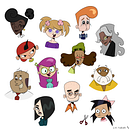 Personajes retro. Een project van Ontwerp van personages y Digitale illustratie van Liss Gallardo - 22.07.2025