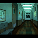 Background: Hospital psiquiátrico infantil. Een project van Digitale illustratie,  Tekening y 2D-animatie van Liss Gallardo - 23.07.2025