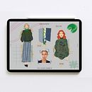 Mi proyecto del curso: Artbook/Mila Moura. Un progetto di Illustrazione digitale, Fashion design, Graphic design, Illustrazione tradizionale, Illustrazione vettoriale e Illustrazione di moda di Leyla Acosta Labartete - 24.07.2025