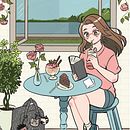 Puerto Varas. Un proyecto de Diseño de personajes, Dibujo digital, Ilustración digital, Ilustración tradicional y Manga de Pía Isidora Leyton Marín - 24.07.2025