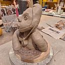 Le lanceur de boule de feu. Een project van Craft,  Beeldende kunst y Beeldhouwwerk van Roger Ducobu - 24.07.2025