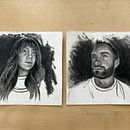 Charcoal Portraits. Projekt z dziedziny  R, sunek, Sketchbook i Sketching użytkownika Steph - 26.07.2025