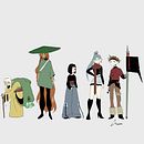 Assassin - Manga project . Animasi, Desain Karakter, Ilustrasi tradisional, Video Game, Desain Game, Manga, Dan Komik proyek oleh Camila Fernandez - 07.30.2025