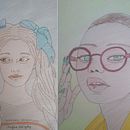Desenho de retratos vibrantes com lápis de cor.. Colored Pencil Drawing, Drawing, Portrait Drawing, and Sketchbook project by Jayme Gonzalez - 07.30.2025