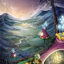 Mr. Sniff loves his evening tea with a good book.. Een project van  Concept art, Digitale illustratie,  Digitaal schilderij y Kleurentheorie van chivaro - 30.07.2025