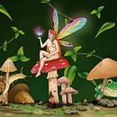 Lo que hay en el bosque. Un proyecto de Dibujo de Retrato, Dibujo digital, Ilustración tradicional, Ilustración digital y Dibujo de Abigail Rabal - 03.08.2025