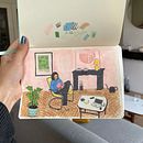 In my room. Sketching, Creativit, Drawing, Traditional illustration, Watercolor Painting, Gouache Painting, and Sketchbook project by mariia_mysnyk - 08.03.2025