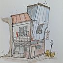 My final project for the course Expressive Architectural Sketching with Coloured markers . % marlen_boller tarafından hazırlanan Mimari İllüstras, on, Çizim, Mürekkep İllüstras, onu, Eskiz defteri, Ve Eskiz çizimi projesi - 08.04.2025