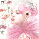 Illustrated Portrait - In silence she speaks. Een project van  Beeldende kunst, Traditionele illustratie, Schilderij, Aquarelschilderen,  Tekening,  Portrettekening y  Artistieke tekening van Trudi Dowling - 04.08.2025