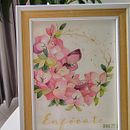 Bugambilias en negativo. Un proyecto de Ilustración tradicional, Pintura a la acuarela e Ilustración botánica de yenny santos - 04.08.2025