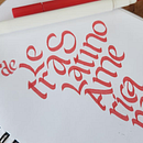 Sopa de Letras Latino Americanas. Calligraph project by Leandro Brandão Marques - 08.13.2025